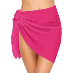 Summer Swimsuit Coverups for Women Long&amp;Short Sarong Beach Bikini Wrap Sheer Short Skirt Scarf for Swimwear