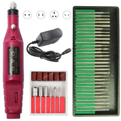 1 Set Professional Electric Nail Drill Machine Manicure Machine Pedicure Drill Set Nail File Nail Drill Equipment Tools