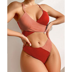 High Waist Swimwear Women Swimsuit - New Wrap Beachwear