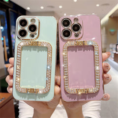 Glitter Square Holder Phone Cases for IPhone