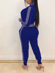 Tracksuits Women Elegant Two-Pieces Suit Sets