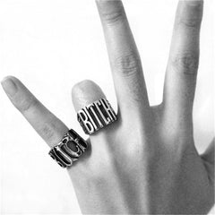 Stainless Steel Punk Rock Style Jewelry Size 5-11