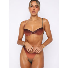 Tie Dye Push Up Bikini Set