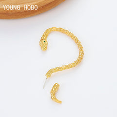 Twining Snake Shape Personality Metal Animal Ear Hook