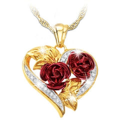 1/3pcs/Set of Rose Flower Jewelry Set for Women Luxury Rose Flower Necklace Earrings for Wedding Jewelry Valentine&#39;s Day Gifts