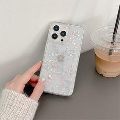 3D Crystal Bear Glitter Phone Case For iPhone