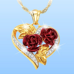 1/3pcs/Set of Rose Flower Jewelry Set for Women Luxury Rose Flower Necklace Earrings for Wedding Jewelry Valentine&#39;s Day Gifts