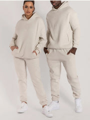 2 Piece Pants Set Long Sleeve Hoodie Pocket Sweatpants