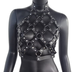 Body Harness PU Leather 2 Piece Set