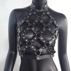 Body Harness PU Leather 2 Piece Set