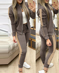 Two Piece Set Outfits Autumn Women track set